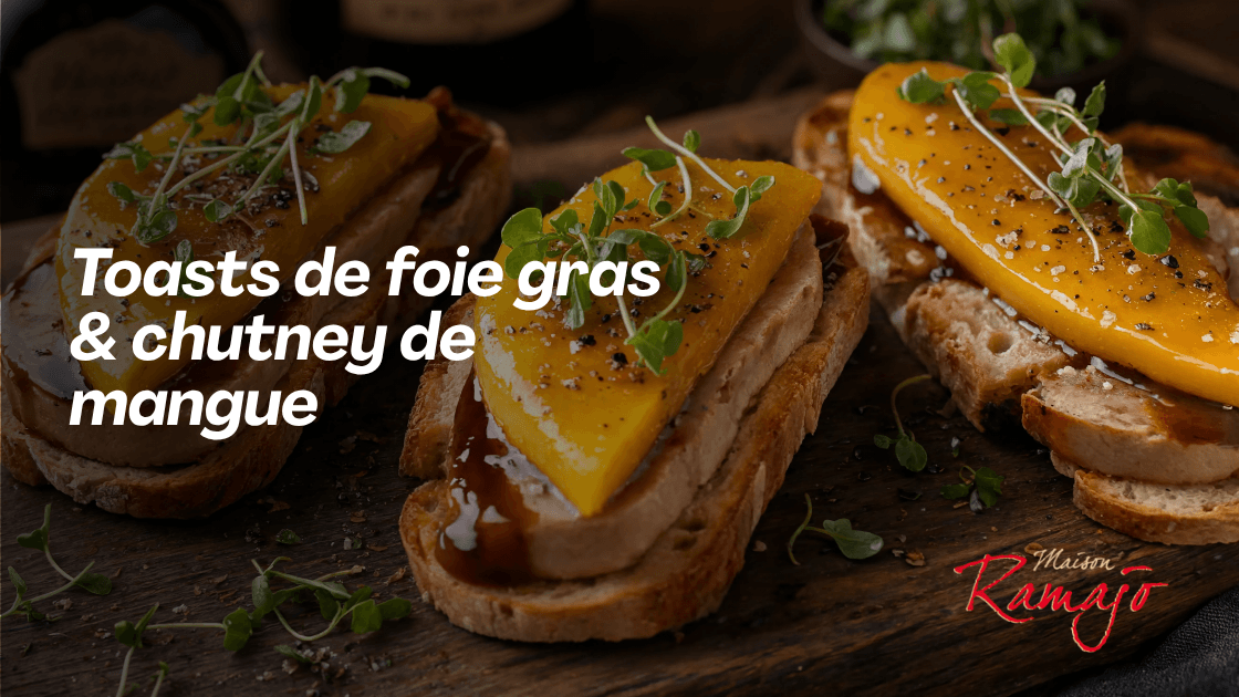 Recette : Duo foie gras - chutney de mangue